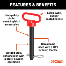 Load image into Gallery viewer, CURT 45809 3/4" Clevis Pin with Handle and Clip