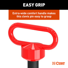 Load image into Gallery viewer, CURT 45809 3/4" Clevis Pin with Handle and Clip