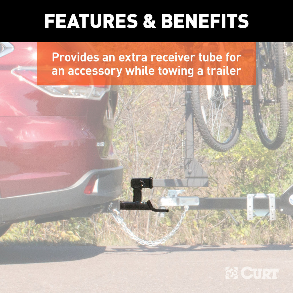 CURT 45810 Multi-Use Ball Mount (2" Shank, 7,500 lbs., 5-13/16" Rise, 1" Ball Hole)