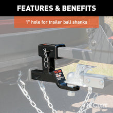 Load image into Gallery viewer, CURT 45810 Multi-Use Ball Mount (2" Shank, 7,500 lbs., 5-13/16" Rise, 1" Ball Hole)