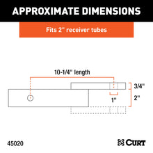 Load image into Gallery viewer, CURT 45829 Class 3 Ball Mount, Imported (2" Shank, 7,500 lbs., 2" Drop, 10-1/4" Long)