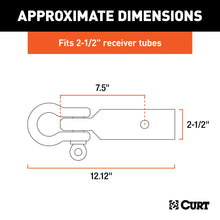 Load image into Gallery viewer, CURT 45831 D-Ring Shackle Mount (2-1/2" Shank)