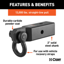 Load image into Gallery viewer, CURT 45831 D-Ring Shackle Mount (2-1/2" Shank)