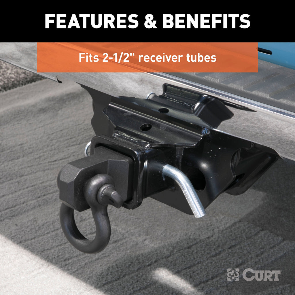 CURT 45831 D-Ring Shackle Mount (2-1/2" Shank)