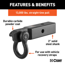 Load image into Gallery viewer, CURT 45832 D-Ring Shackle Mount (2" Shank)
