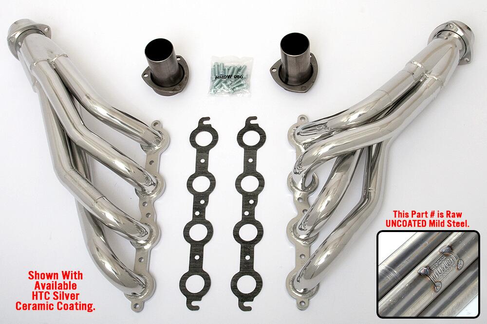 Ls-Into-1982-93-Ford-Fox-Body-Headers;-1-34-In.-Dia,-Mid-Length-Tubes-Uncoated