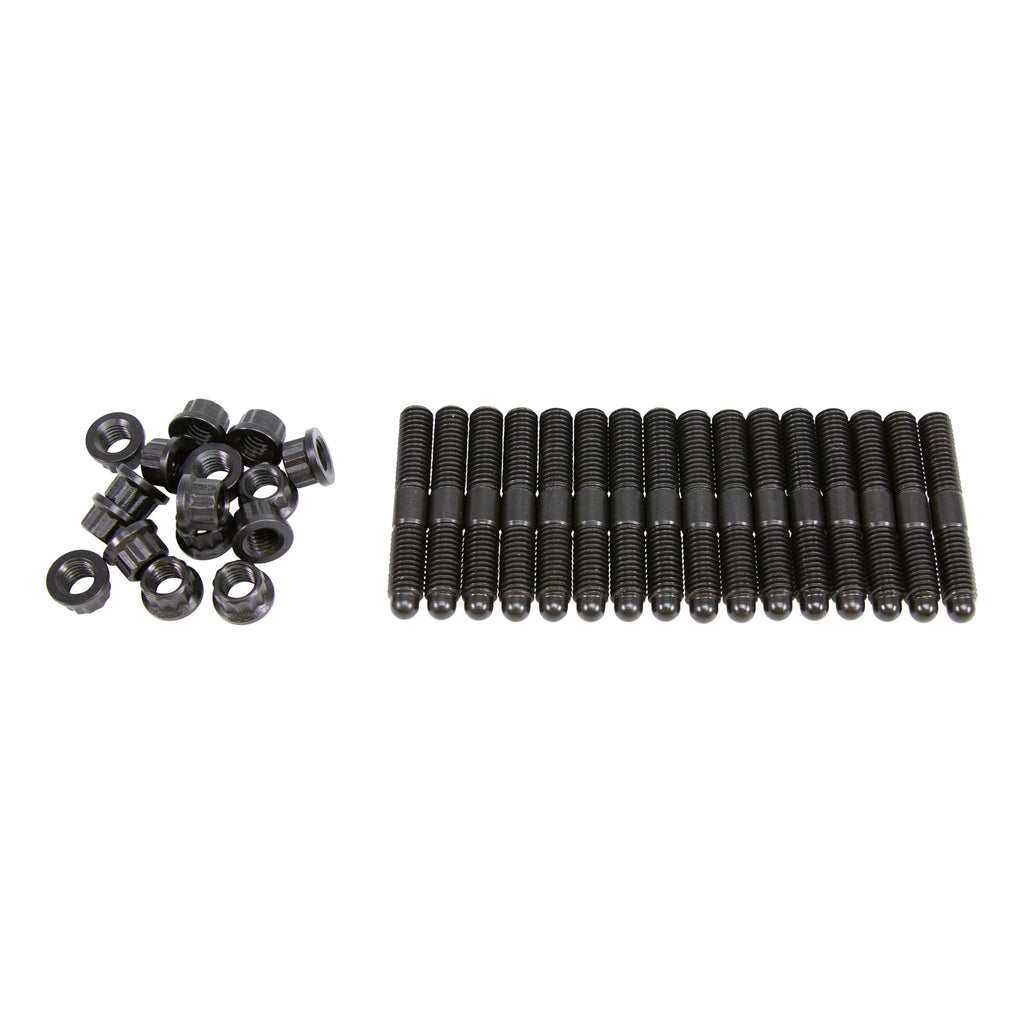 COMP Cams 4587-KIT M8x1.25 threads on both sides. 52mm Overall Stud Length. 12 Point flange nuts