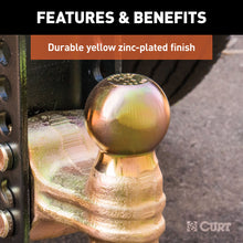 Load image into Gallery viewer, CURT 45900 Adjustable Channel Mount with Dual Ball (2" Shank, 14,000 lbs., 6" Drop)