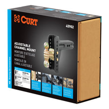 Load image into Gallery viewer, CURT 45902 Adjustable Channel Mount with Dual Ball (2-1/2" Shank, 20,000 lbs., 6" Drop)