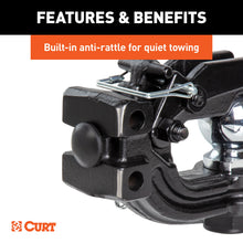 Load image into Gallery viewer, CURT 45907 Adjustable Channel Mount with 2-5/16" Ball &amp; Pintle (2" Shank, 13,000 lbs.)