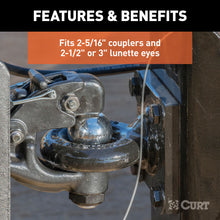 Load image into Gallery viewer, CURT 45908 Adjustable Channel Mount with 2-5/16" Ball &amp; Pintle (2-1/2" Shank, 20,000 lbs.)