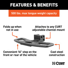 Load image into Gallery viewer, CURT 45909 Adjustable Channel Mount Hitch Step