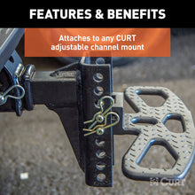 Load image into Gallery viewer, CURT 45909 Adjustable Channel Mount Hitch Step