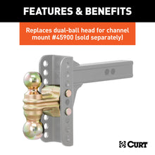 Load image into Gallery viewer, CURT 45912 Replacement Dual-Ball for Adjustable Channel Mount (Fits 45900, 45926)