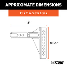 Load image into Gallery viewer, CURT 45917 Replacement 2-1/2" Channel Mount Shank (Fits #45902 or #45908, 20,000 lbs.)