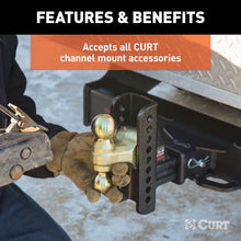 Load image into Gallery viewer, CURT 45917 Replacement 2-1/2" Channel Mount Shank (Fits #45902 or #45908, 20,000 lbs.)