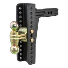 Load image into Gallery viewer, CURT 45926 Adjustable Channel Mount with Dual Ball (2" Shank, 14,000 lbs., 10-1/8" Drop)