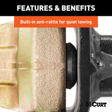 Load image into Gallery viewer, CURT 45928 Adjustable Channel Mount with Dual Ball (3" Shank, 21,000 lbs., 10-5/8" Drop)