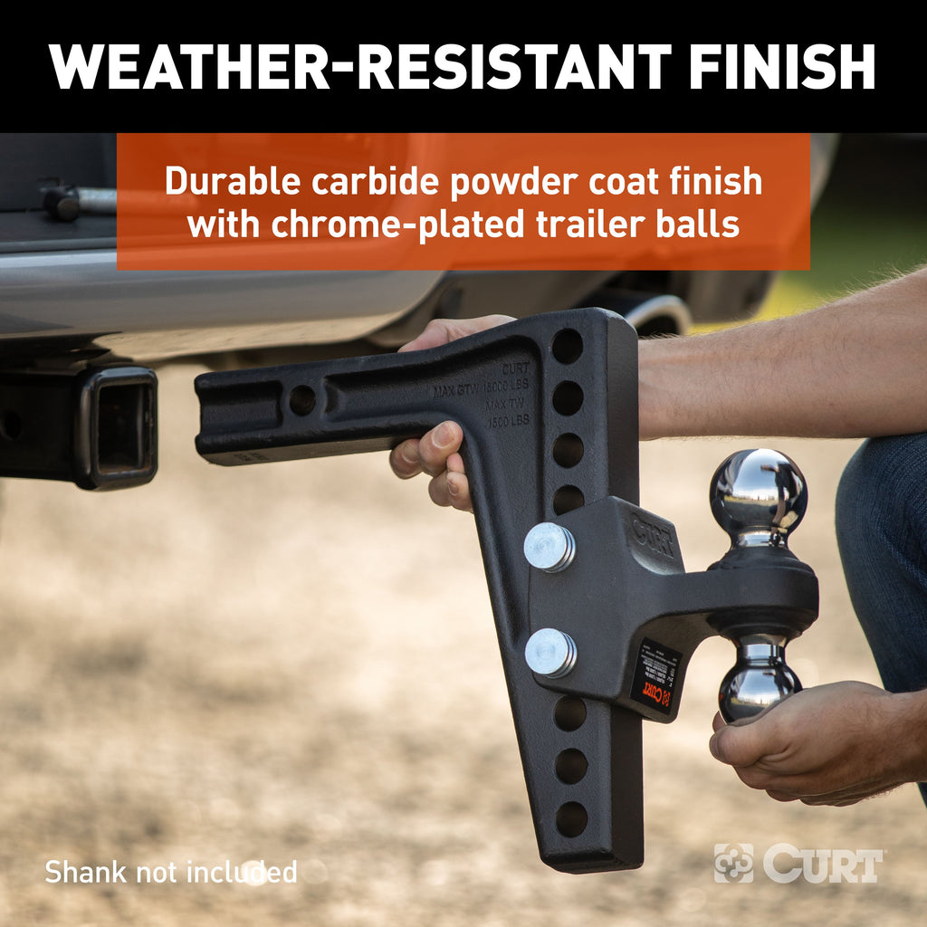 CURT 45933 Dual Ball Attachment for Weight Distribution Shank
