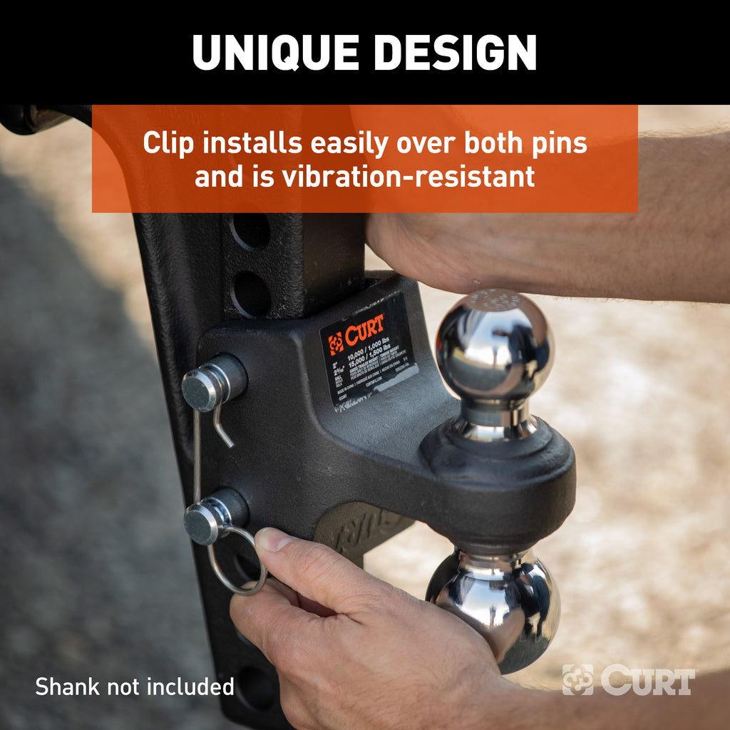 CURT 45933 Dual Ball Attachment for Weight Distribution Shank