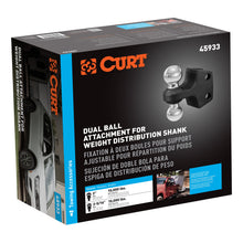 Load image into Gallery viewer, CURT 45933 Dual Ball Attachment for Weight Distribution Shank