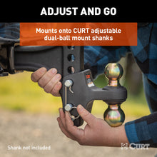 Load image into Gallery viewer, CURT 45934 HD Dual Ball Attachment for Weight Distribution Shank