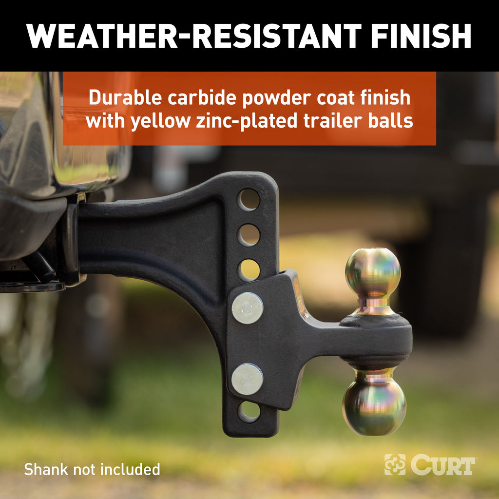 CURT 45934 HD Dual Ball Attachment for Weight Distribution Shank