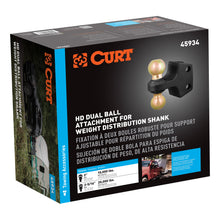 Load image into Gallery viewer, CURT 45934 HD Dual Ball Attachment for Weight Distribution Shank