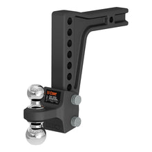 Load image into Gallery viewer, CURT 45936 Deep-Drop Adjustable Trailer Hitch Ball Mount with Dual Ball, 2" Shank, 15K