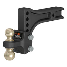 Load image into Gallery viewer, CURT 45937 HD Adjustable Trailer Hitch Ball Mount with Dual Ball, 2-1/2" Shank, 20K