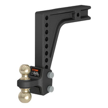 Load image into Gallery viewer, CURT 45939 HD Deep-Drop Adjustable Hitch Ball Mount with Dual Ball, 2-1/2" Shank, 20K