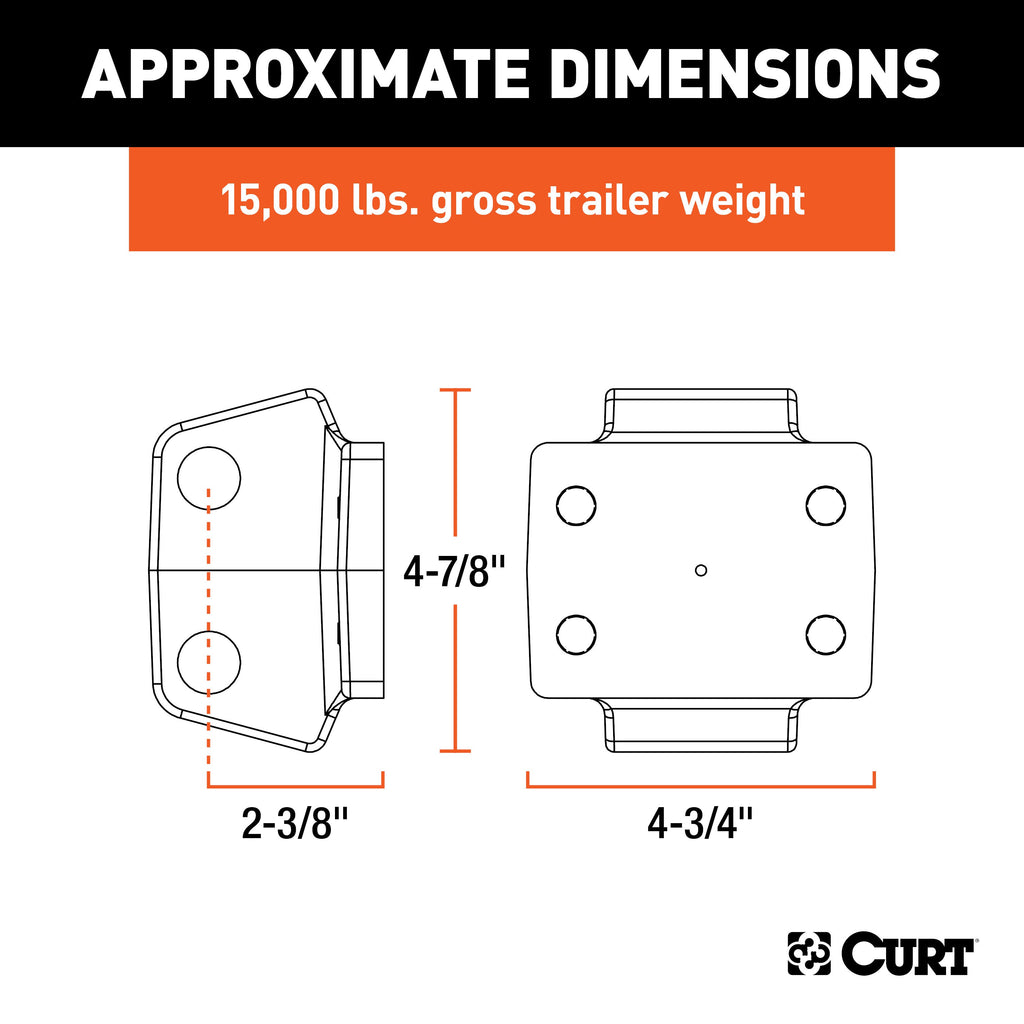CURT 45950 Rebellion XD Pintle Mount Attachment