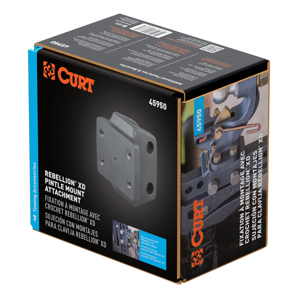CURT 45950 Rebellion XD Pintle Mount Attachment