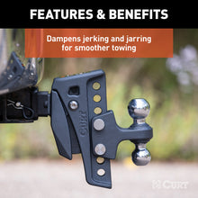 Load image into Gallery viewer, CURT 45951 Rebellion XD Adjustable Cushion Hitch (2" Shank, 2", 2-5/16" Balls, 15K)