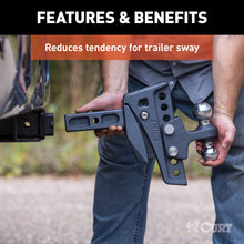 Load image into Gallery viewer, CURT 45951 Rebellion XD Adjustable Cushion Hitch (2" Shank, 2", 2-5/16" Balls, 15K)