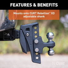 Load image into Gallery viewer, CURT 45952 Replacement Rebellion XD Dual Ball, 2" &amp; 2-5/16", Up to 15K