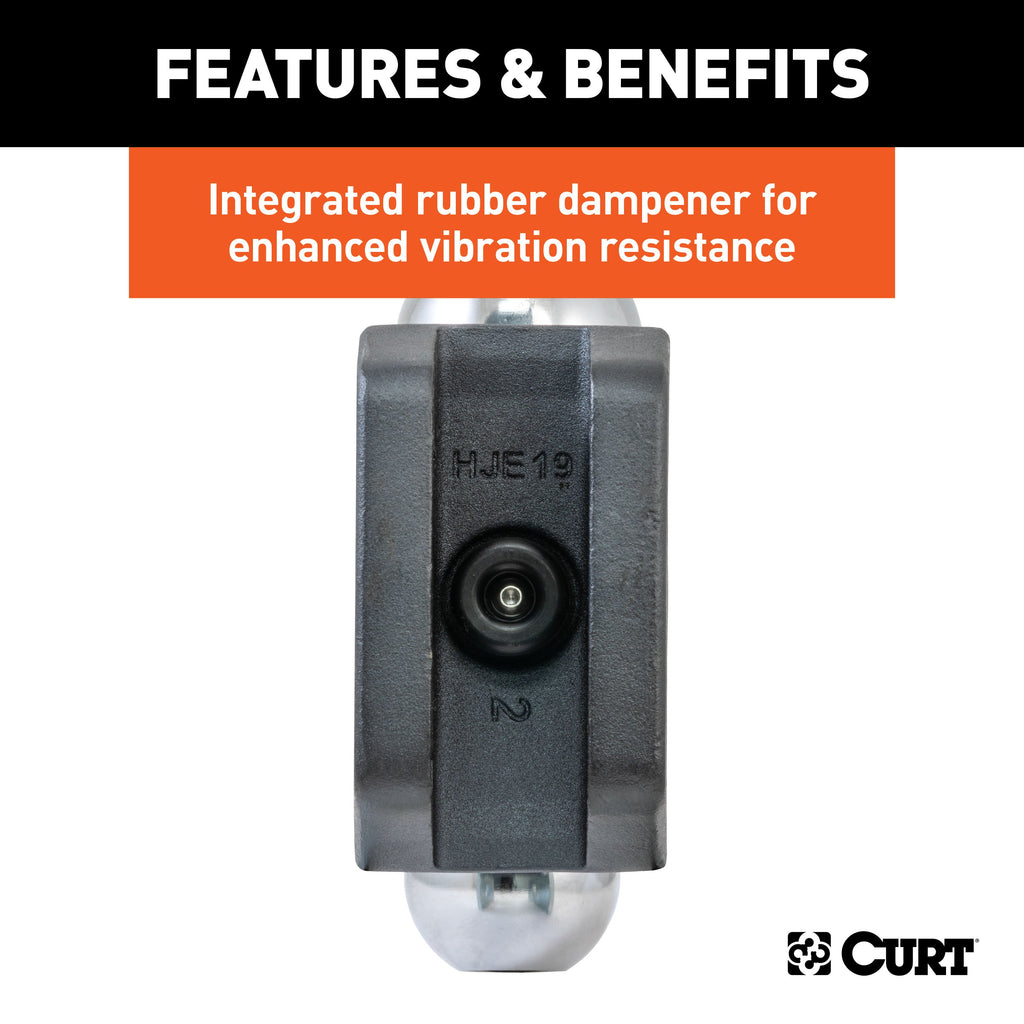 CURT 45952 Replacement Rebellion XD Dual Ball, 2" & 2-5/16", Up to 15K