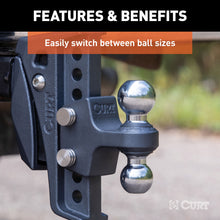 Load image into Gallery viewer, CURT 45952 Replacement Rebellion XD Dual Ball, 2" &amp; 2-5/16", Up to 15K