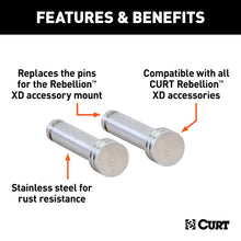 Load image into Gallery viewer, CURT 45959 Replacement Rebellion XD Accessory Mount Pins