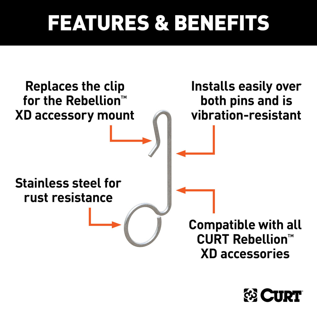 CURT 45960 Replacement Rebellion XD Accessory Mount Clip