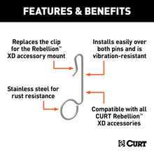 Load image into Gallery viewer, CURT 45960 Replacement Rebellion XD Accessory Mount Clip