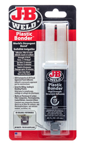 J-B Weld 50139CAN Plasticbonder Black