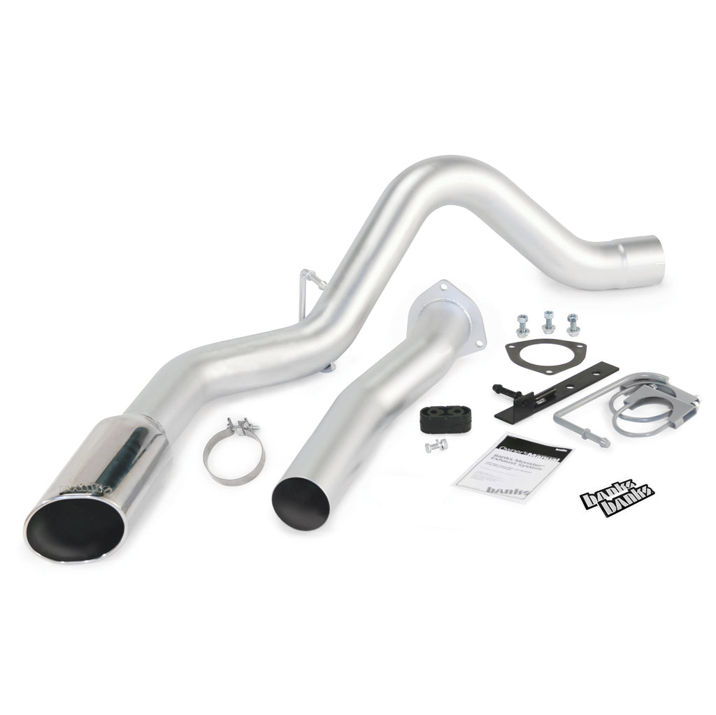 ~(41-Lbs.-43X24x11)~-Monster-Exhaust-4-Single-2007-10-Chevy-6.6L-Lmm-Ecsb-Cclb-W-Sidekick-SS-Chrome-Tip
