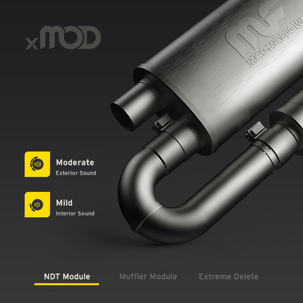 MagnaFlow Exhaust Products 14009 Universal xMOD Performance Muffler; 3in. Offset/Dual; 5x18x8 Body
