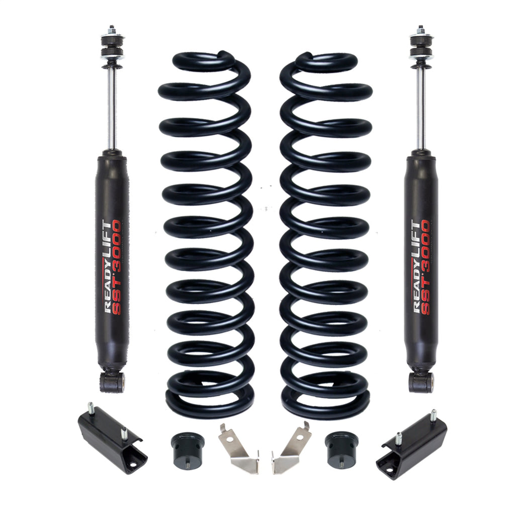 ReadyLift 46-2725 2.5in. Coil Spring Front Lift Kit with SST3000 Front Shocks for Select Ford F-250 Super Duty, Ford F-350 Super Duty