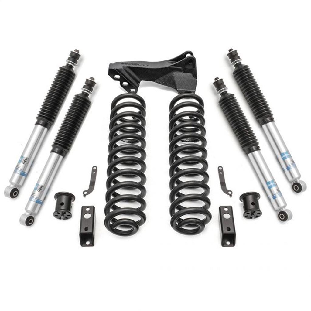 ReadyLift 46-2729 2.5in. Coil Spring Front Lift Kit with Bilstein Front and Rear Shocks and Front for Select Ford F-250 Super Duty, Ford F-350 Super Duty