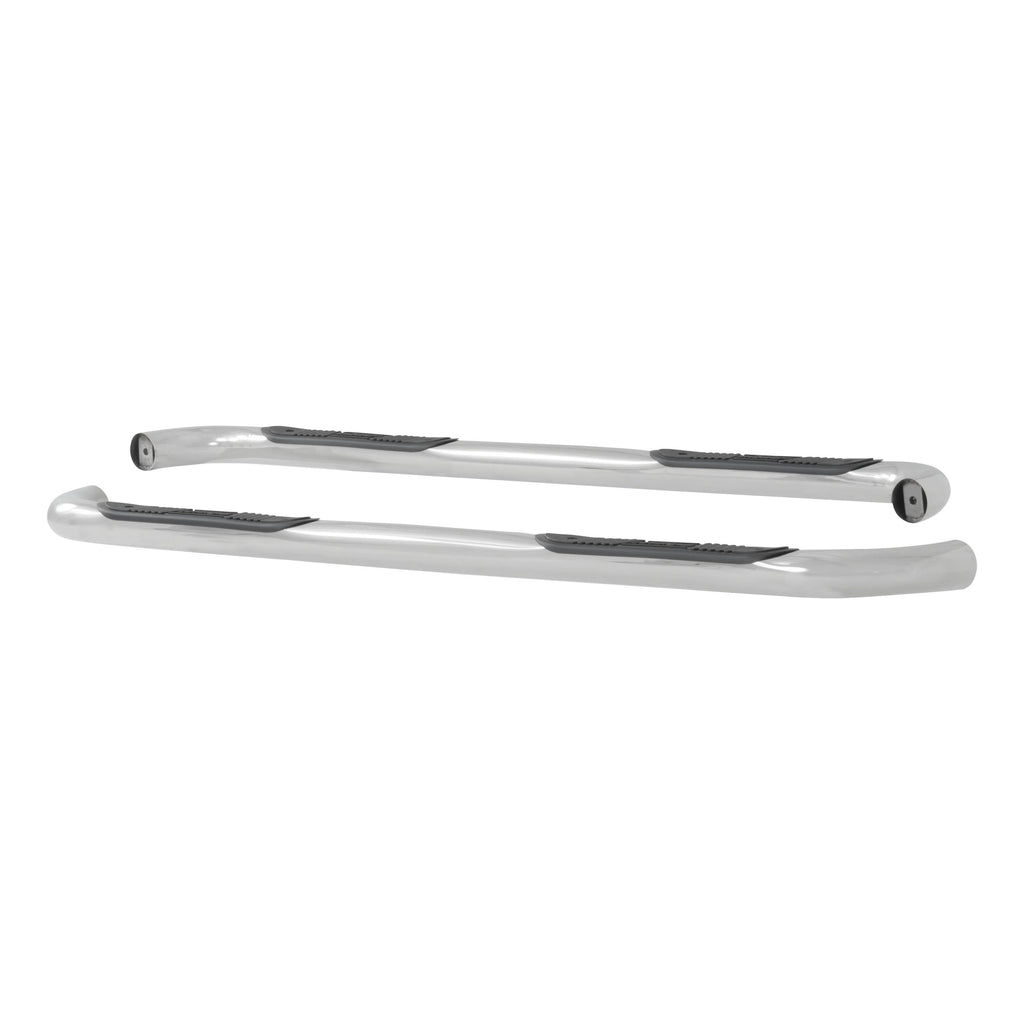 Luverne 460553 LUVERNE 460553 Round Nerf Bars (3 Inch Tubular Polished Stainless Steel)-1 Pair - Truck Part Superstore