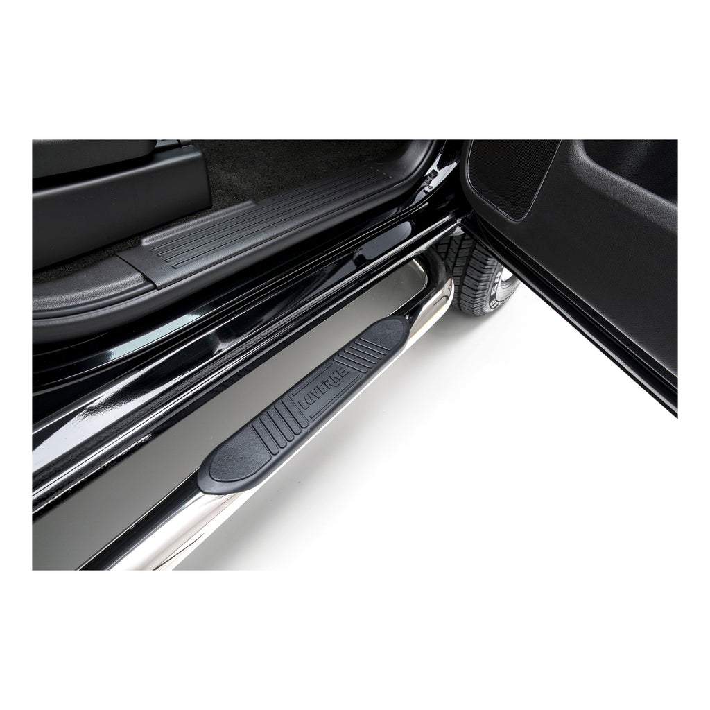 Luverne 460553 LUVERNE 460553 Round Nerf Bars (3 Inch Tubular Polished Stainless Steel)-1 Pair - Truck Part Superstore