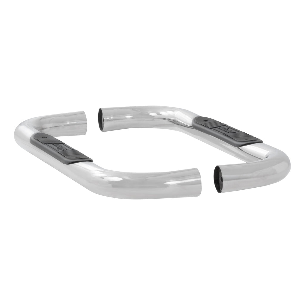 Luverne 460711 LUVERNE 460711 Round Nerf Bars (3 Inch Tubular Polished Stainless Steel)-1 Pair - Truck Part Superstore