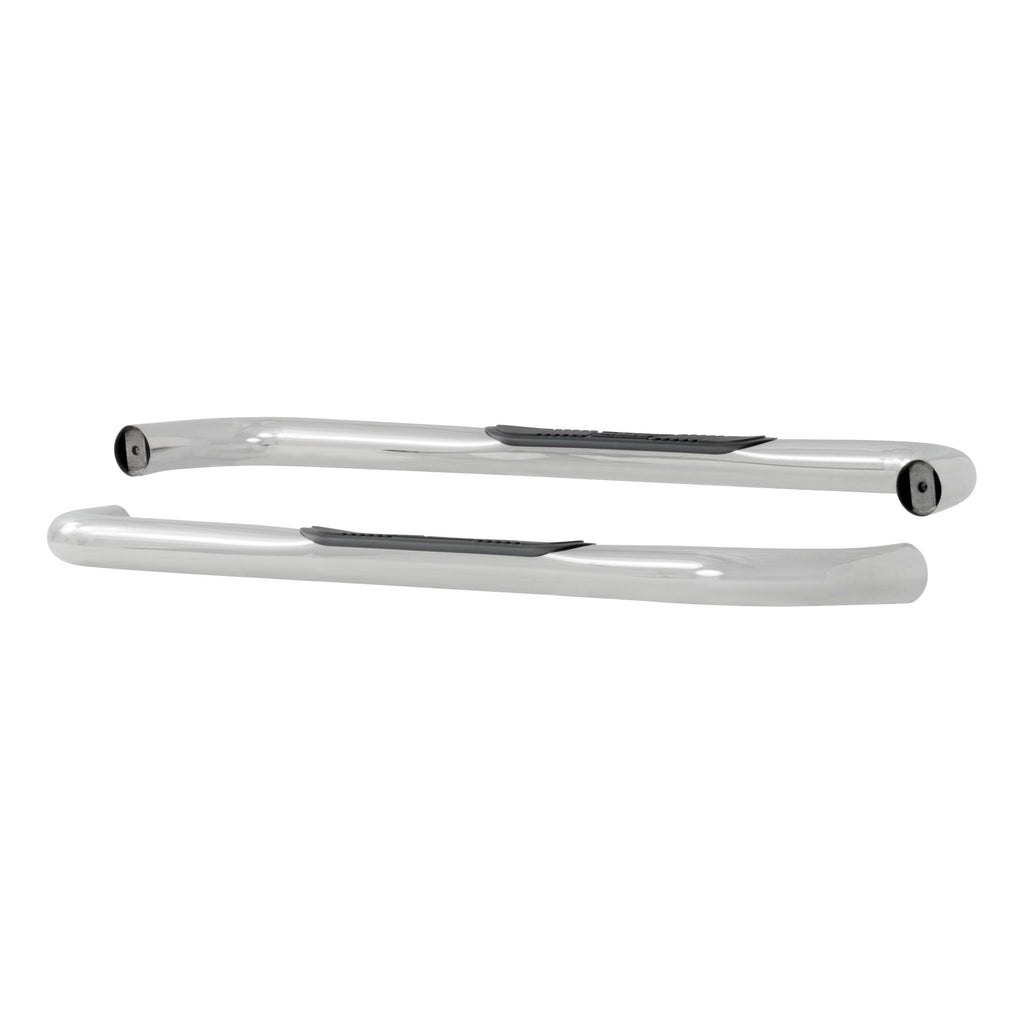 Luverne 460921 LUVERNE 460921 Round Nerf Bars (3 Inch Tubular Polished Stainless Steel)-1 Pair - Truck Part Superstore